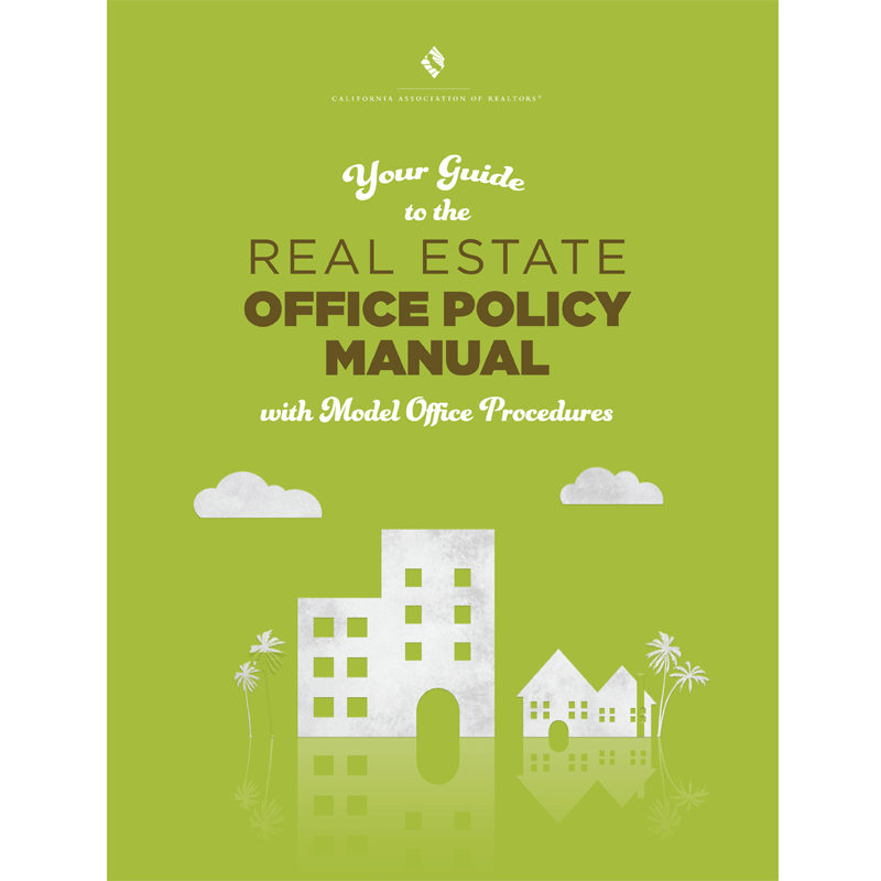 Real Estate Office Policy Manual - Now With Digital Download – C.A.R. Business Products AOR Store