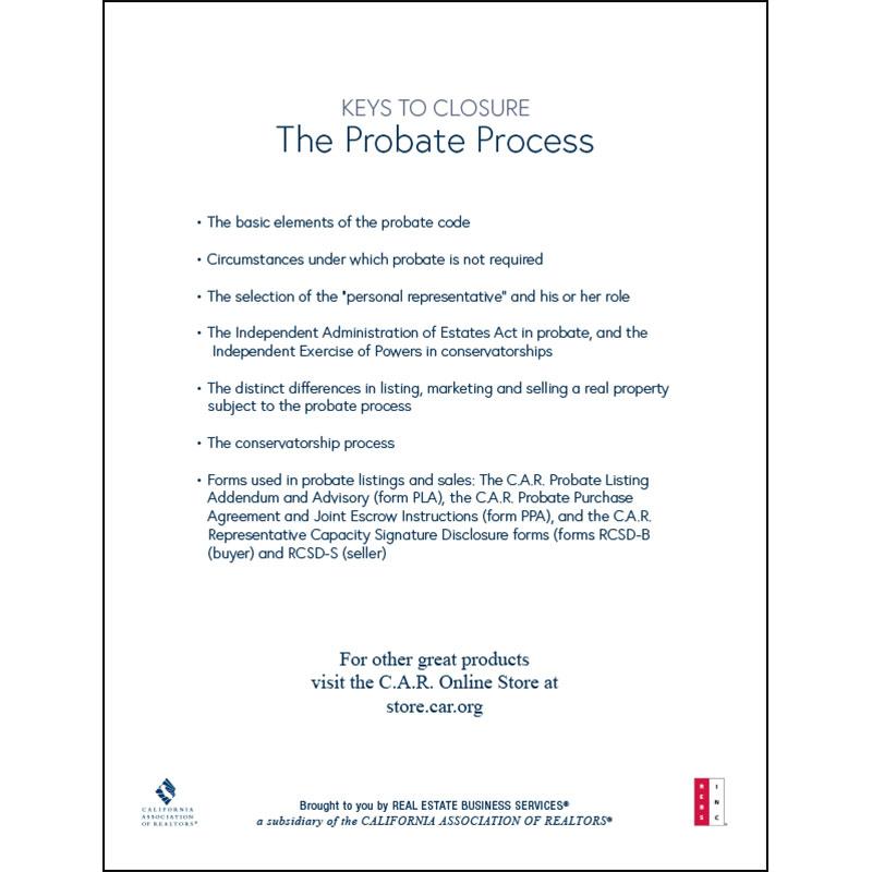 The Probate Process (Keys to Closure) Guide