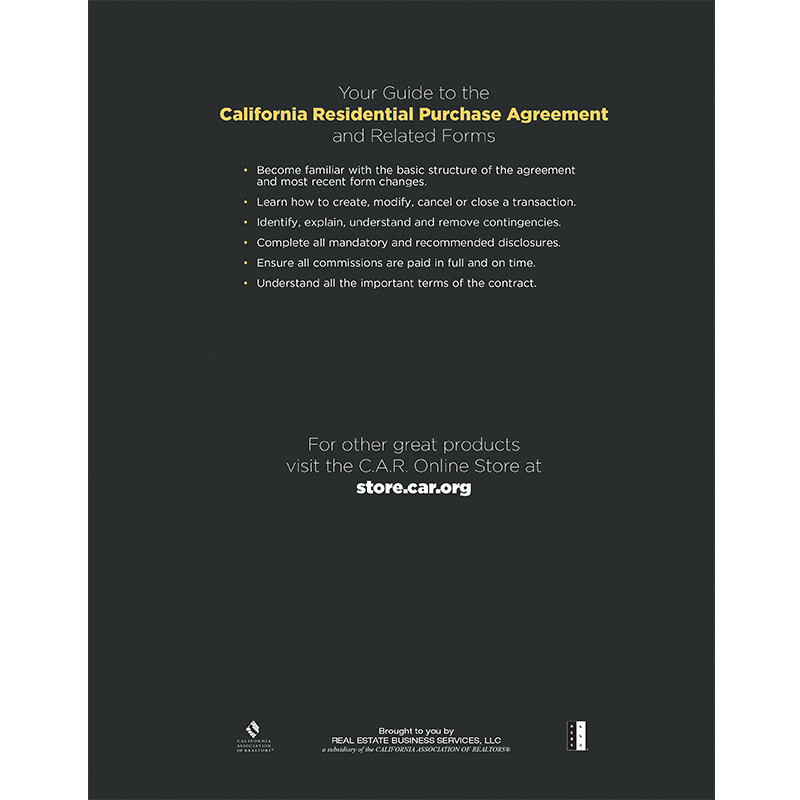 2021 Your Guide to The California Residential Purchase Agreement (RPA)