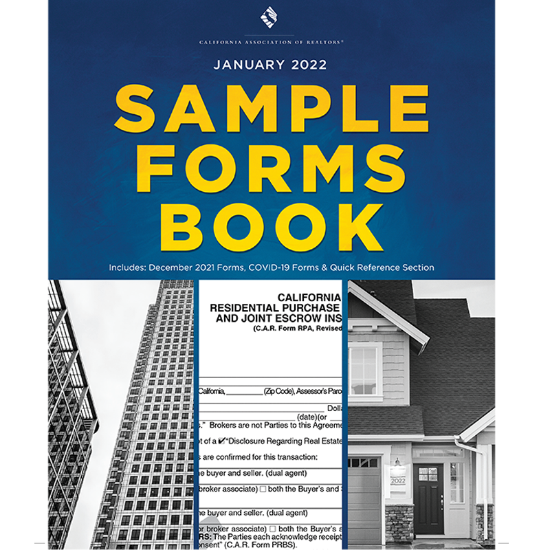 Sample Aor Form Sample Forms Book, January 2022 – C.A.R. Business Products AOR Store
